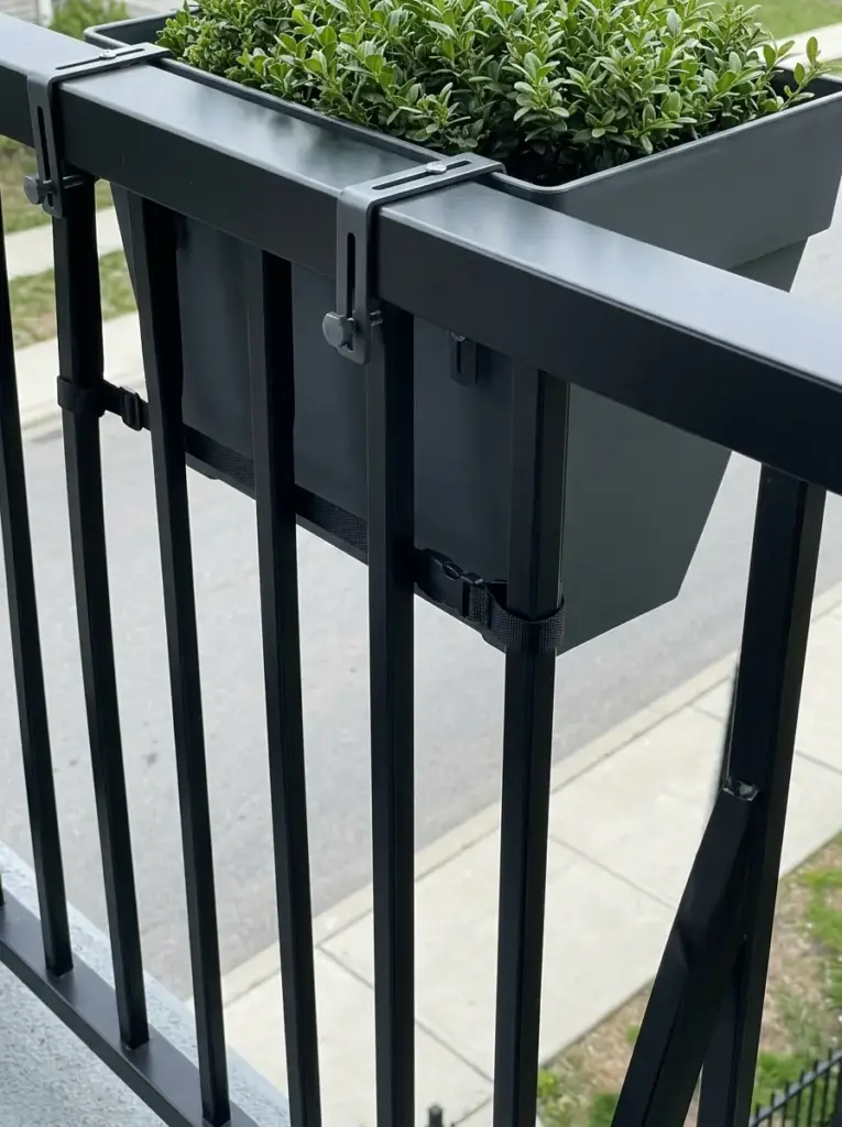 Use Railing Planters Only with Secure Hardware