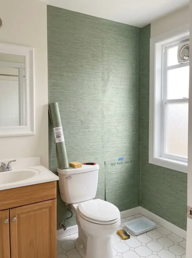 Use Textured Removable Wallpaper