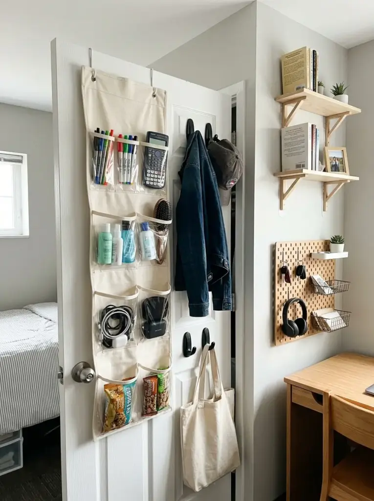 Use Vertical Storage on Walls and Doors