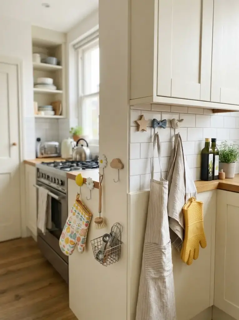 Use Wall Hooks as Functional Mini Decor