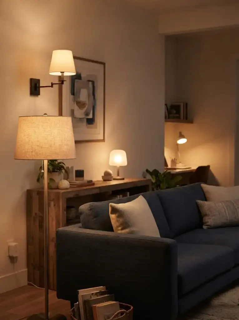 Use Warm White Lighting at Several Heights