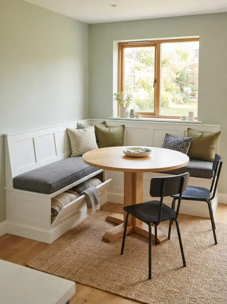 Use a Built-In Corner Bench