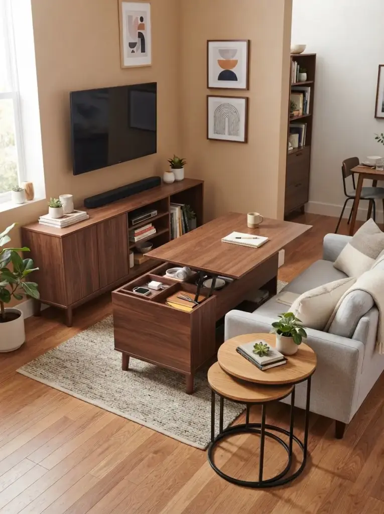 Use a Lift-Top Console for Everyday Items