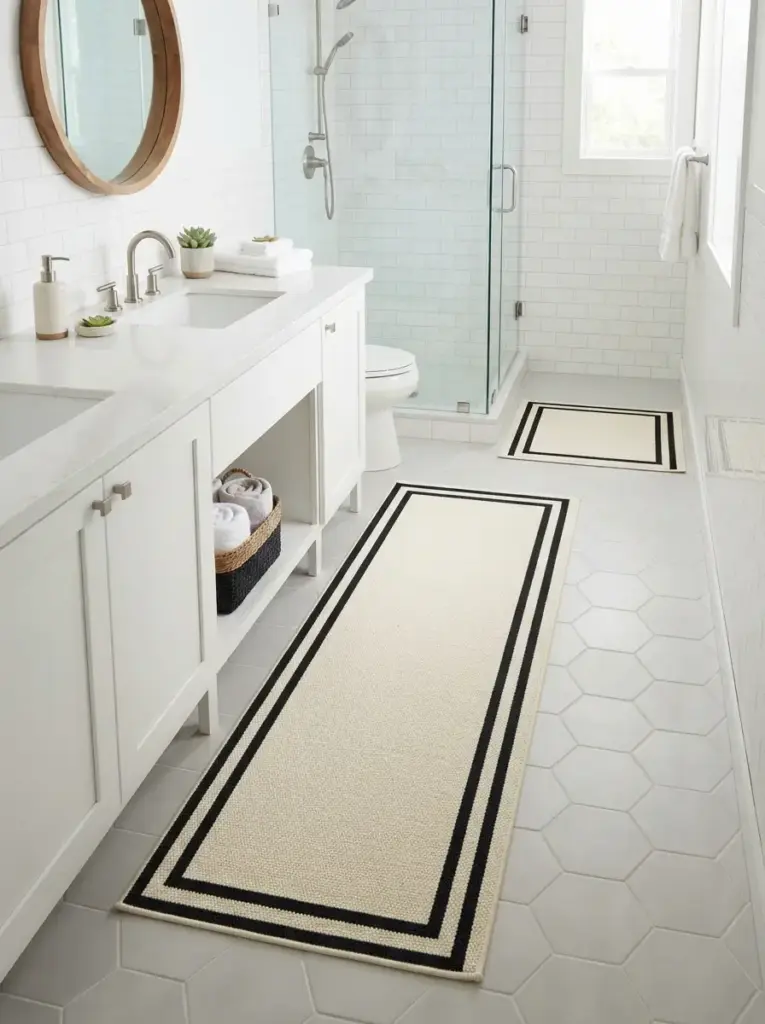Use a Washable Rug With a Tailored Pattern