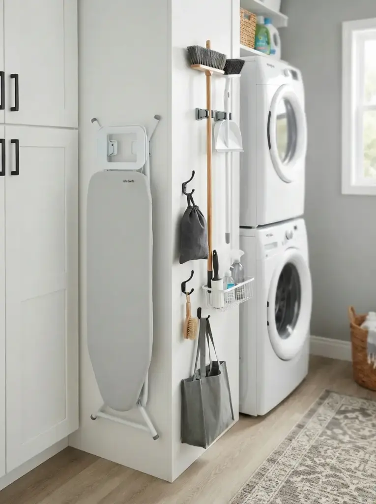 Use the Side of a Cabinet for Hanging Storage