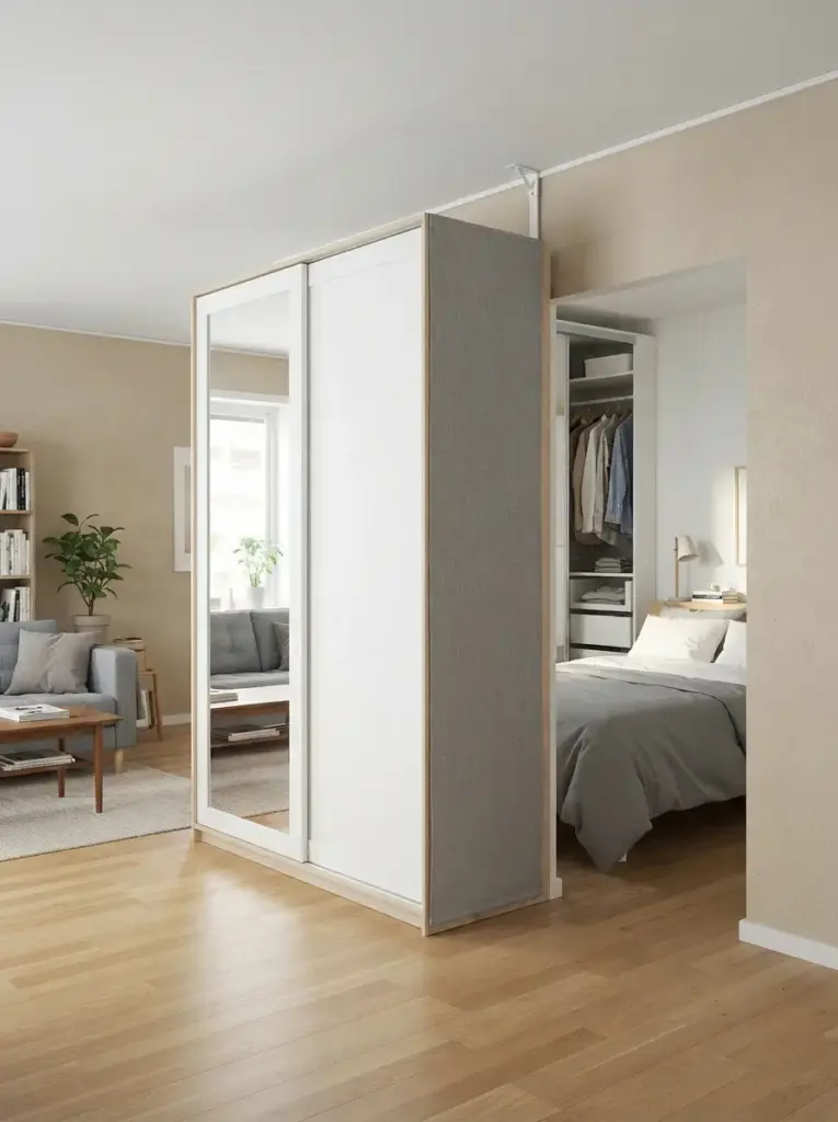 Wardrobes Used as Privacy Walls
