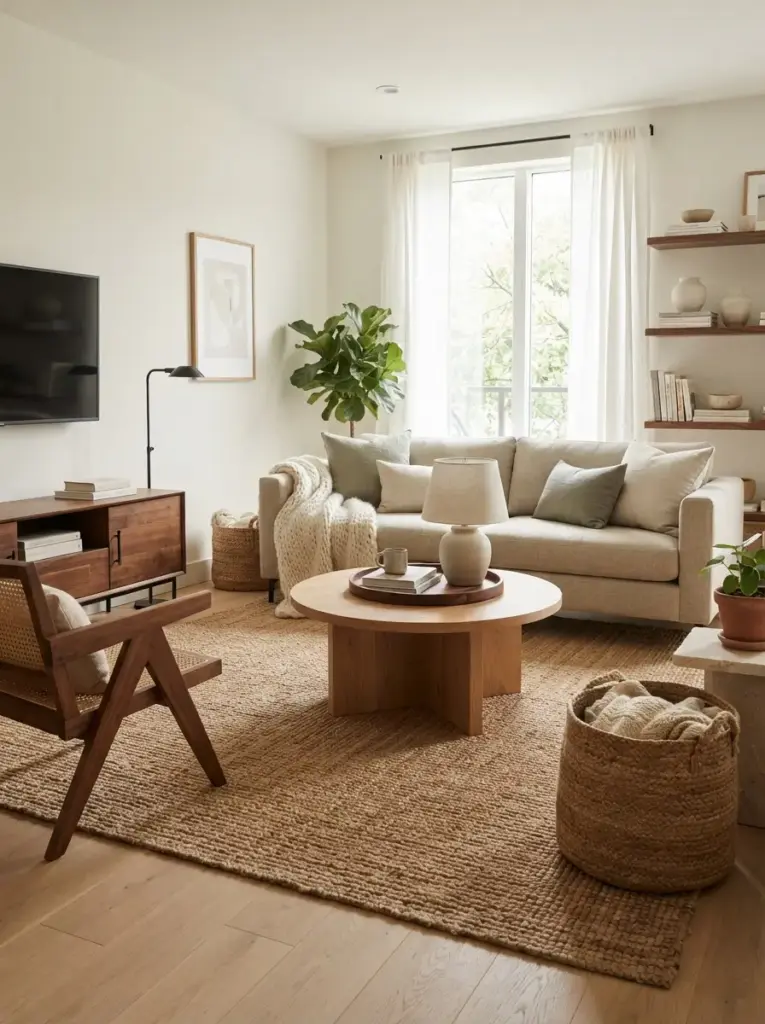Add Natural Materials for Warmth