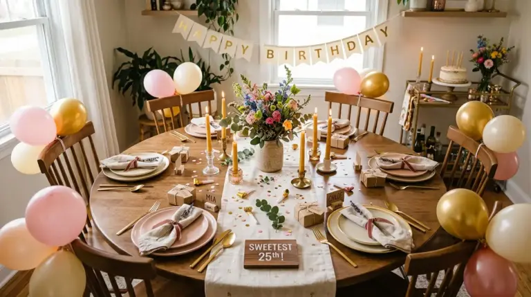 Birthday Table Decorations Ideas for Small Parties