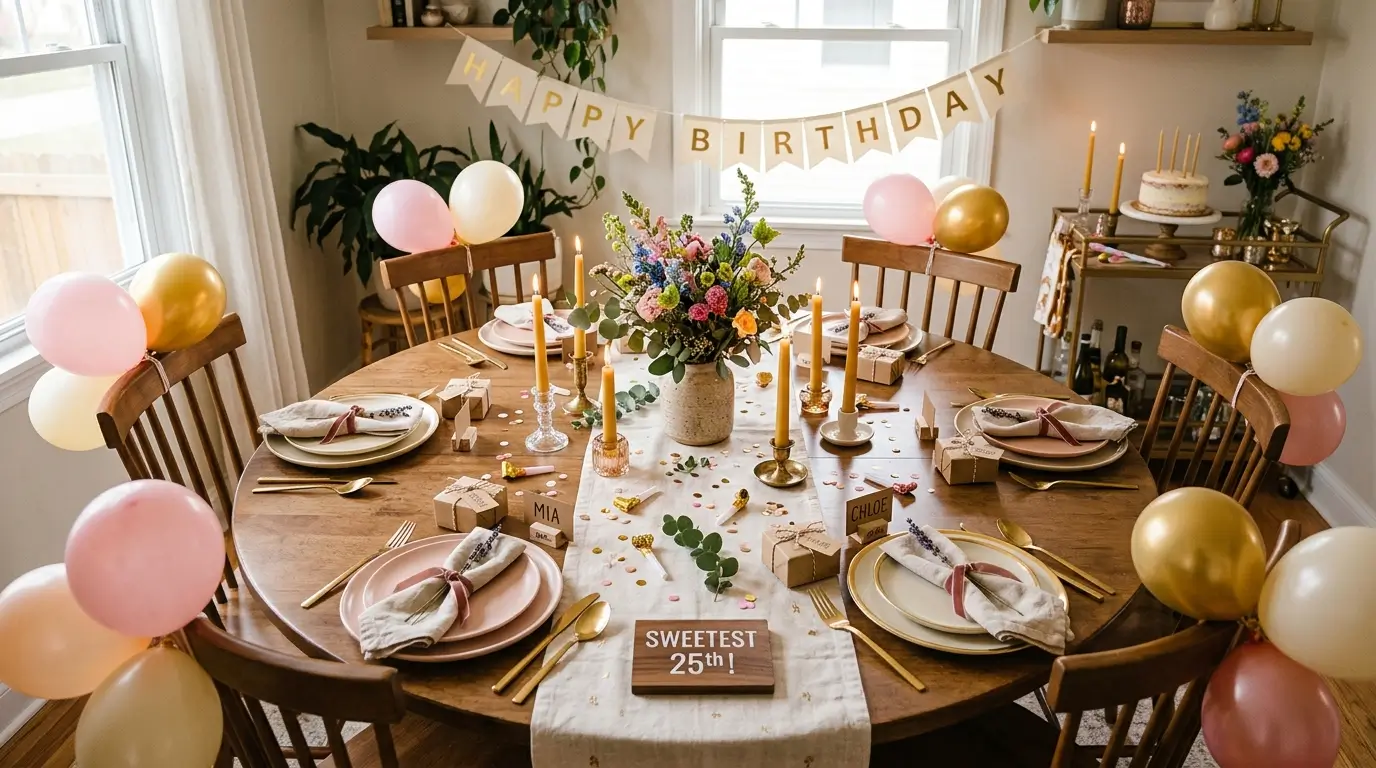 Birthday Table Decorations Ideas for Small Parties