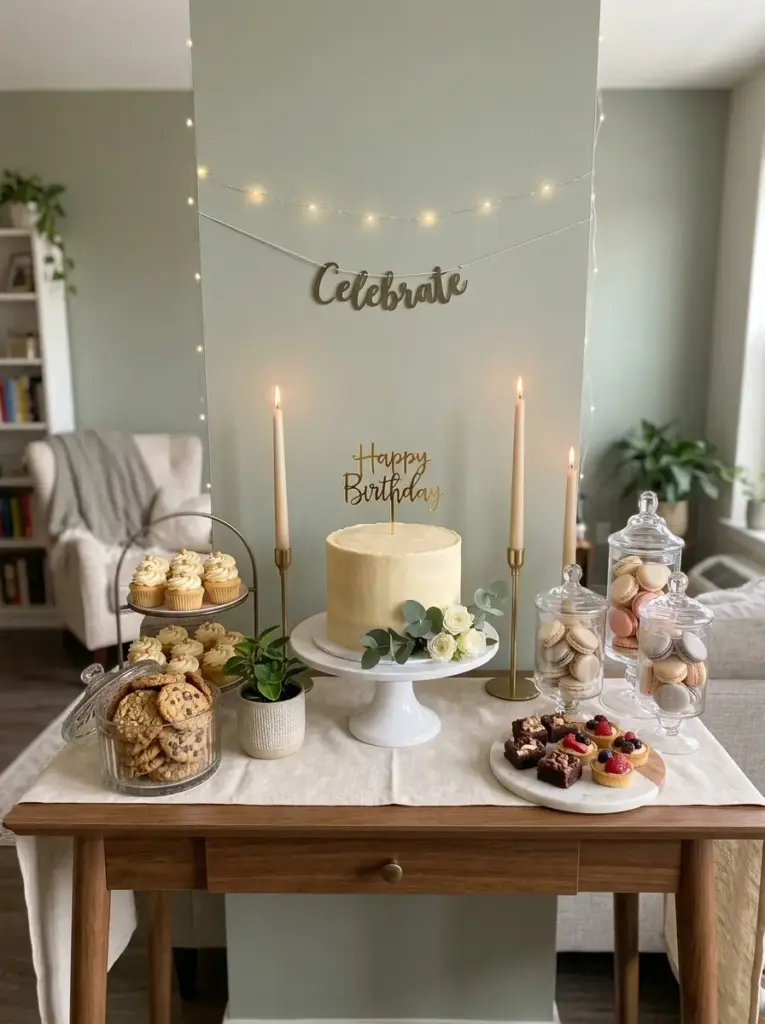 Create a Dessert-Focused Birthday Table