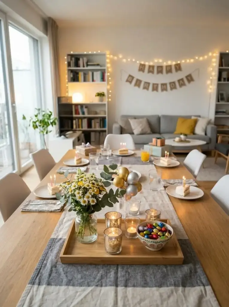 Use a Small Centerpiece Instead of Large Decorations